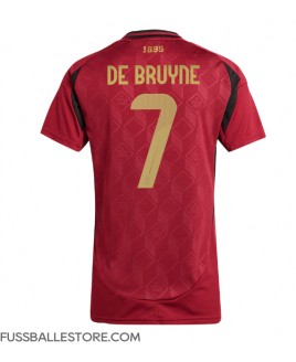 Günstige Belgien Kevin De Bruyne #7 Heimtrikot Damen EM 2024 Kurzarm